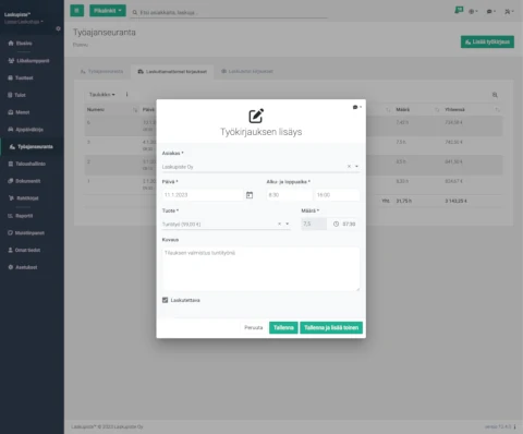 tyoajanseuranta-dashboard